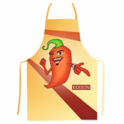 Фартух з 3D принтом Edison Pepper - PrintSalon
