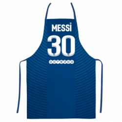 Фартук с 3D принтом Форма Месси ПСЖ - PrintSalon