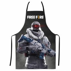 Фартух з 3D принтом Free Fire Winter Warrior - PrintSalon