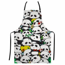 Фартух з 3D принтом Funny pandas - PrintSalon