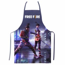 Фартук с 3D принтом Garena Free Fire Samurai Team - PrintSalon