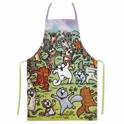 Фартух з 3D принтом Коти танцюють - PrintSalon