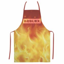 Фартух з 3D принтом Logo and fire - PrintSalon