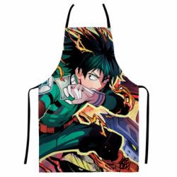 Фартук с 3D принтом My hero academy Izuku Midoriya-PrintSalon Фартук с 3D принтом My hero academy Izuku Midoriya