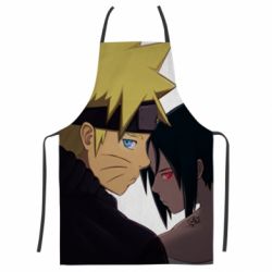 Фартух з 3D принтом Sasuke with Naruto - PrintSalon