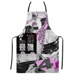 Фартук с 3D принтом Satoru gojo collage - PrintSalon