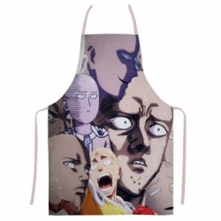 Фартух з 3D принтом Сайтама многоликий - PrintSalon