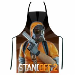 Фартук с 3D принтом Standoff 2 Terrorist in a gas mask - PrintSalon