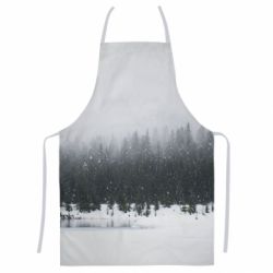 Фартух з 3D принтом Winter forest - PrintSalon