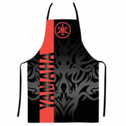 Фартук с 3D принтом Yamaha Red And Black - PrintSalon