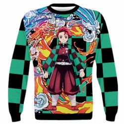 3D свитшот Demon Slayer Kimetsu No Yaiba - PrintSalon