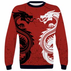 3D світшот Dragons Black White - PrintSalon