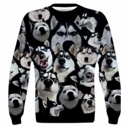 3D світшот Husky Emotions - PrintSalon