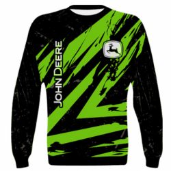 3D світшот John Deere and green background - PrintSalon