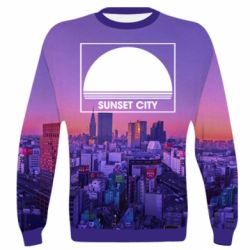 3D світшот Sunset city - PrintSalon