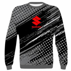 3D свитшот Suzuki and grunge background - PrintSalon