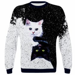 3D свитшот Yin and Yang cats