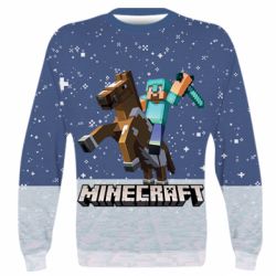 3D світшот Зимовий Майнкрафт - PrintSalon