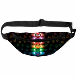 3D-сумка на пояс Geometry Dash Levels - PrintSalon
