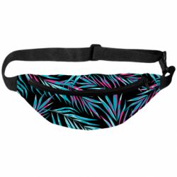 3D-сумка на пояс Neon Palm Leaves - PrintSalon