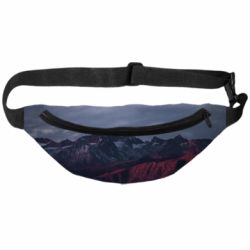 3D-сумка на пояс Red mountains - PrintSalon
