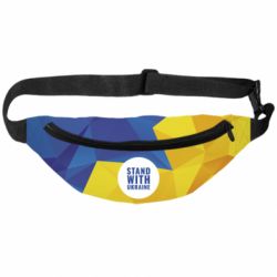 3D-сумка на пояс Stand with UKRAINE geometric - PrintSalon