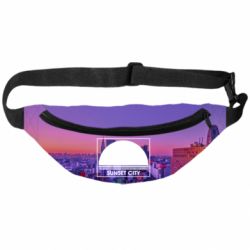 3D-сумка на пояс Sunset city - PrintSalon