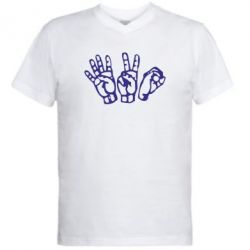 Чоловіча футболка з V-подібним вирізом 4:20 (чотири двадцять) - PrintSalon