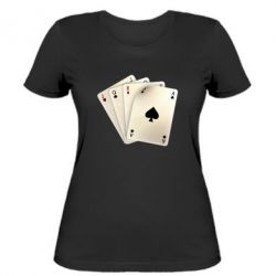 Жіноча футболка 4 cards - PrintSalon