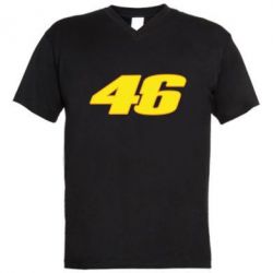Чоловіча футболка з V-подібним вирізом 46 Valentino Rossi - PrintSalon