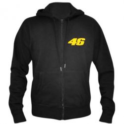 Чоловіче худі на блискавці 46 Valentino Rossi-PrintSalon Чоловіче худі на блискавці 46 Valentino Rossi
