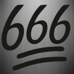 Наклейка 666 - PrintSalon