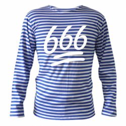 Тельняшка с длинным рукавом 666 - PrintSalon