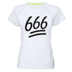Женская футболка для спорта 666 - PrintSalon