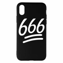 Чехол для iPhone X/Xs 666 - PrintSalon