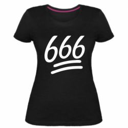 Женская премиум футболка 666 - PrintSalon
