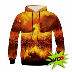 Дитяче 3D худі A fire bird