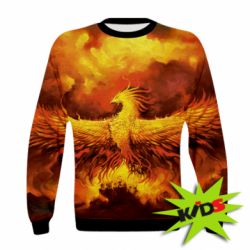 Дитячий 3D світшот A fire bird - PrintSalon