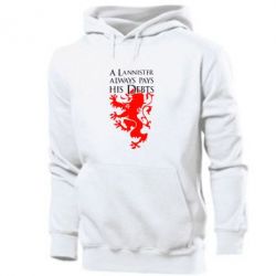 Чоловіче худі A Lannister always pays his debts - PrintSalon