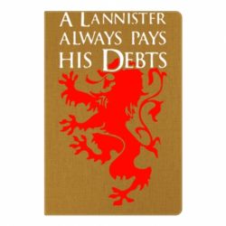 Блокнот з принтом A Lannister always pays his debts - PrintSalon