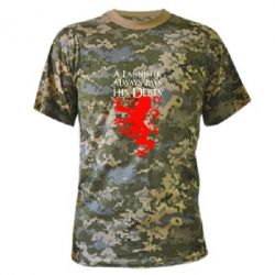 Камуфляжна футболка A Lannister always pays his debts - PrintSalon