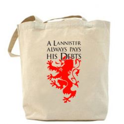 Торба A Lannister always pays his debts - PrintSalon