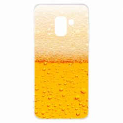 Чехол для Samsung A8 2018 A man with a mermaid swims in beer