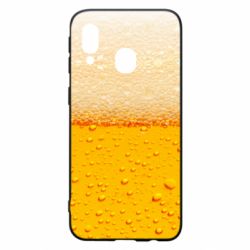 Чехол для Samsung A40 A man with a mermaid swims in beer