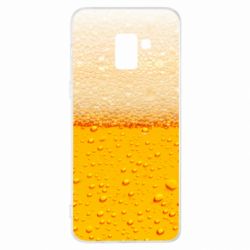 Чехол для Samsung A8+ 2018 A man with a mermaid swims in beer - PrintSalon