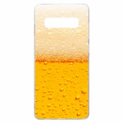 Чехол для Samsung S10+ A man with a mermaid swims in beer - PrintSalon