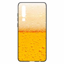 Чехол для Huawei P30 A man with a mermaid swims in beer - PrintSalon