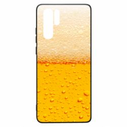 Чехол для Huawei P30 Pro A man with a mermaid swims in beer - PrintSalon