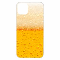 Чехол для iPhone 11 Pro Max A man with a mermaid swims in beer - PrintSalon