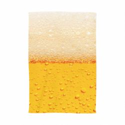 Полотенце с принтом A man with a mermaid swims in beer - PrintSalon